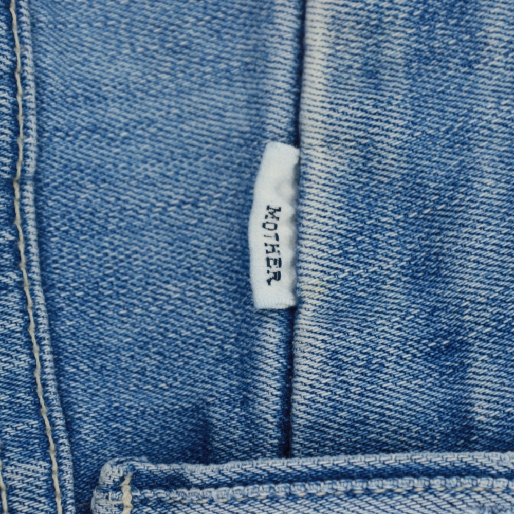 Mother Looker Ankle Fray Jeans Size 25 Twenty-Eight and a Half Wishes Light Blue - Picture 10 of 14